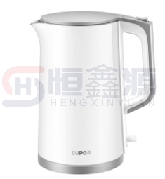 苏泊尔(SUPOR)SW-17T12C 电水壶 双层防烫烧水壶热水壶 全钢无缝内胆电热水壶 1.7L 大容量