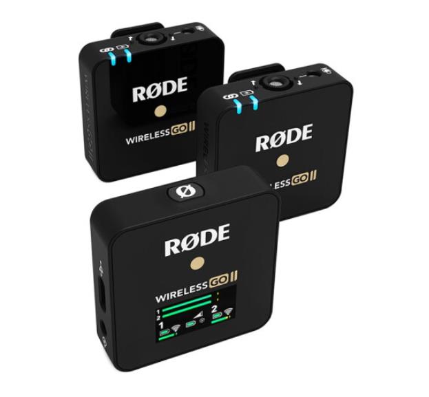 RODE 罗德wireless go II一拖二无线领夹麦克风单反手机无线